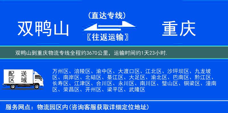 雙鴨山到物流專線